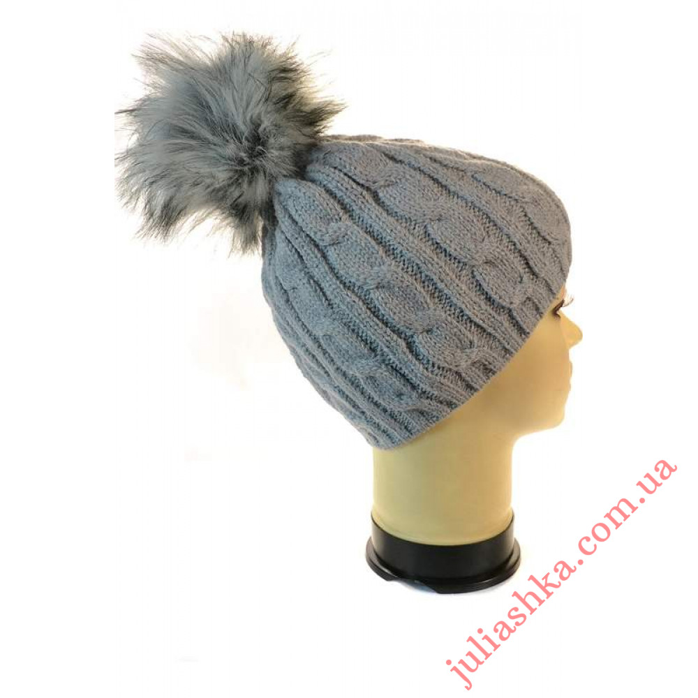 5063 VEILO(54-56р.зимняя вязаная шапка)