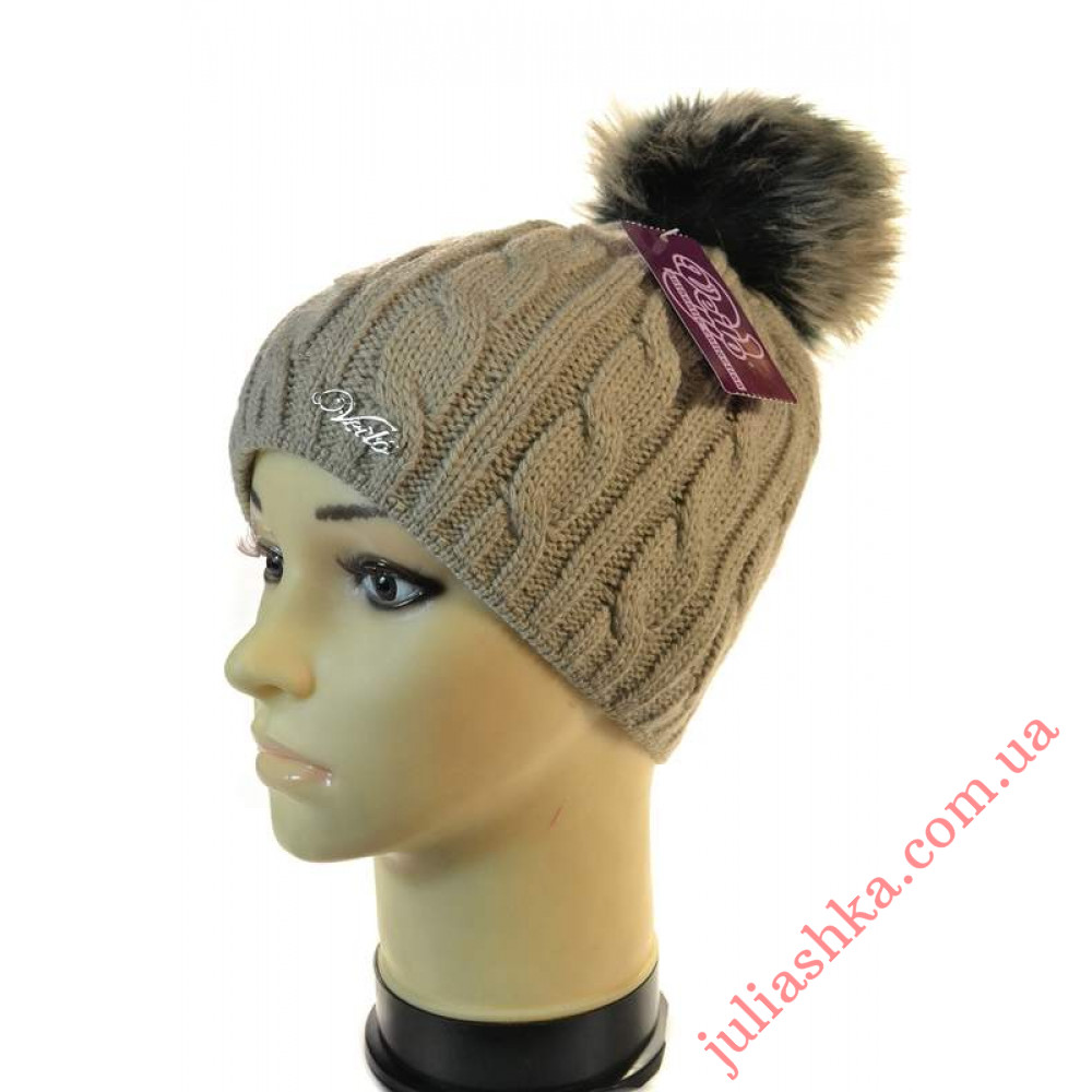 5063 VEILO(54-56р.зимняя вязаная шапка)
