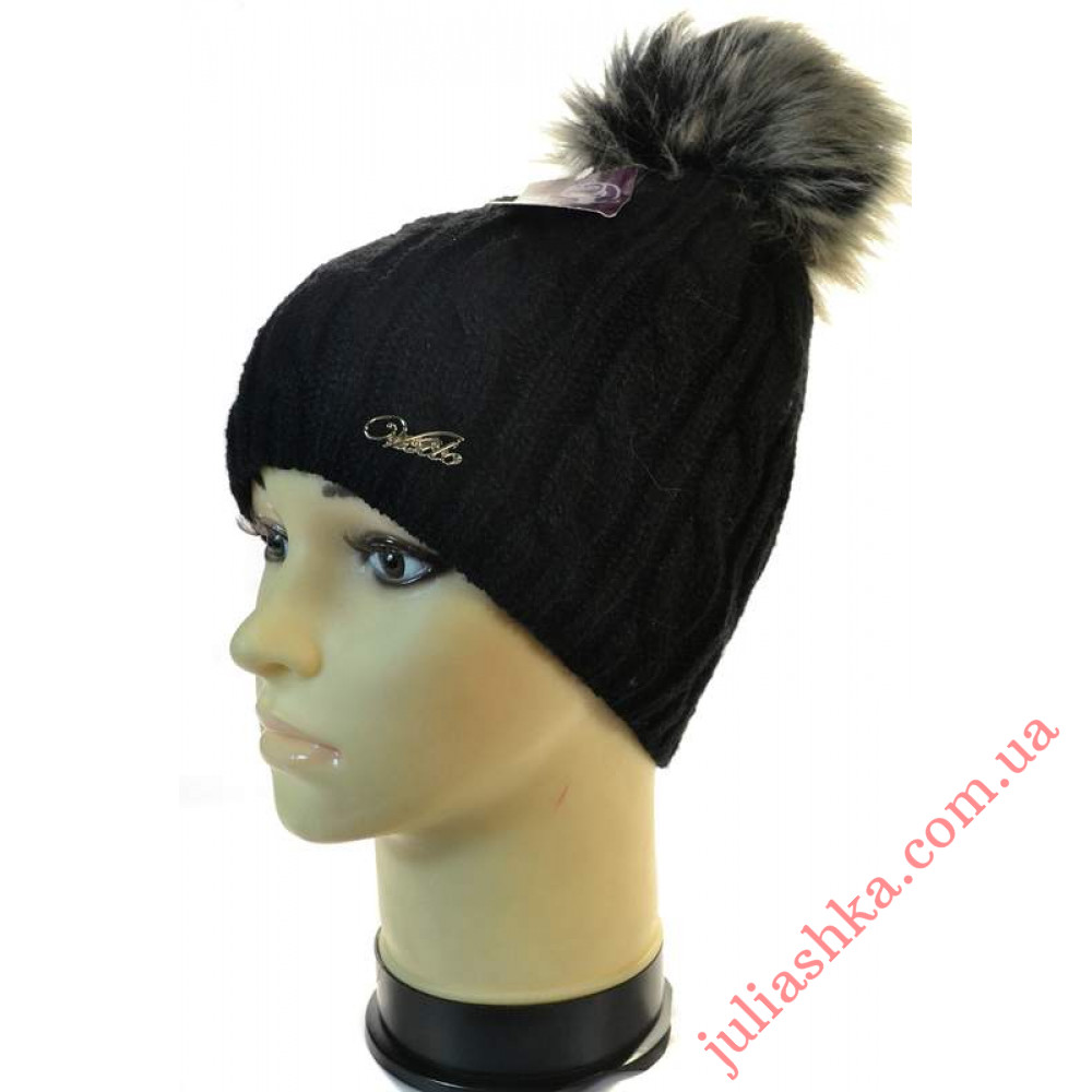 5063 VEILO(54-56р.зимняя вязаная шапка)