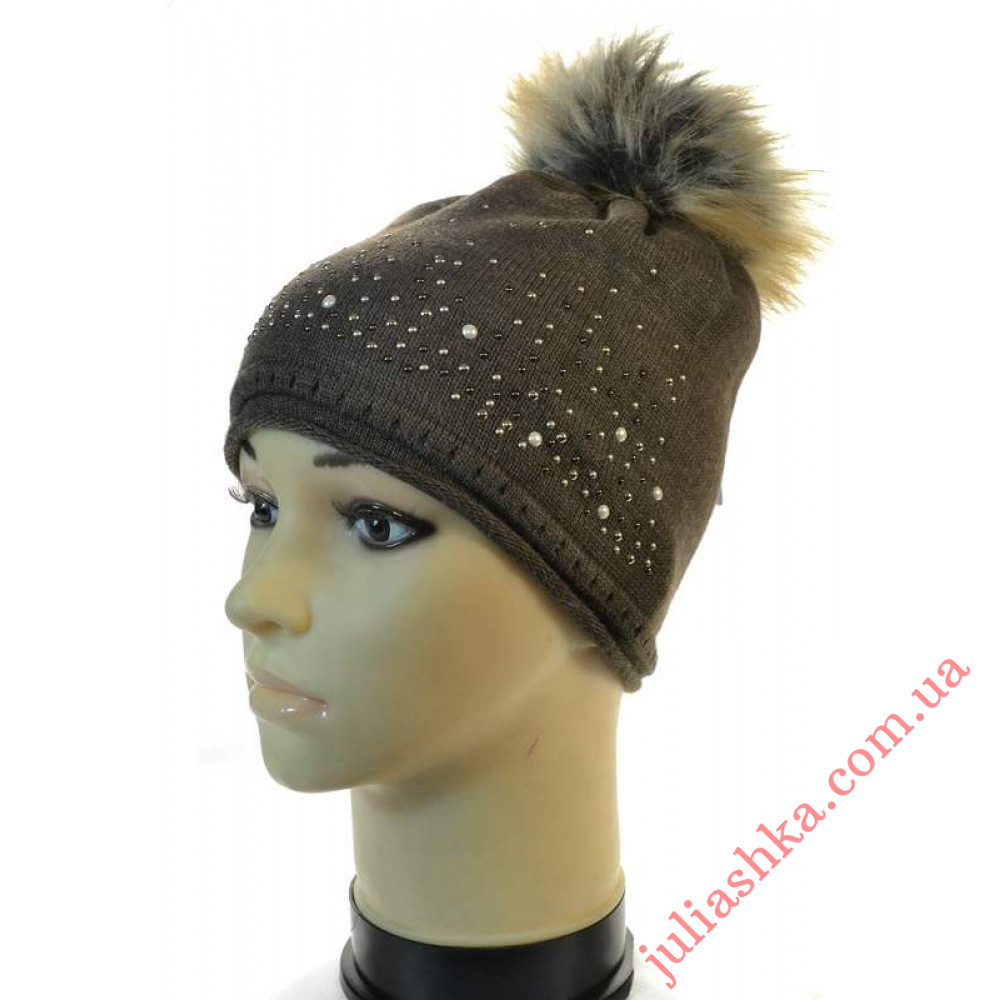 1031 VEILO(54-56р.зимняя подростковая шапка)