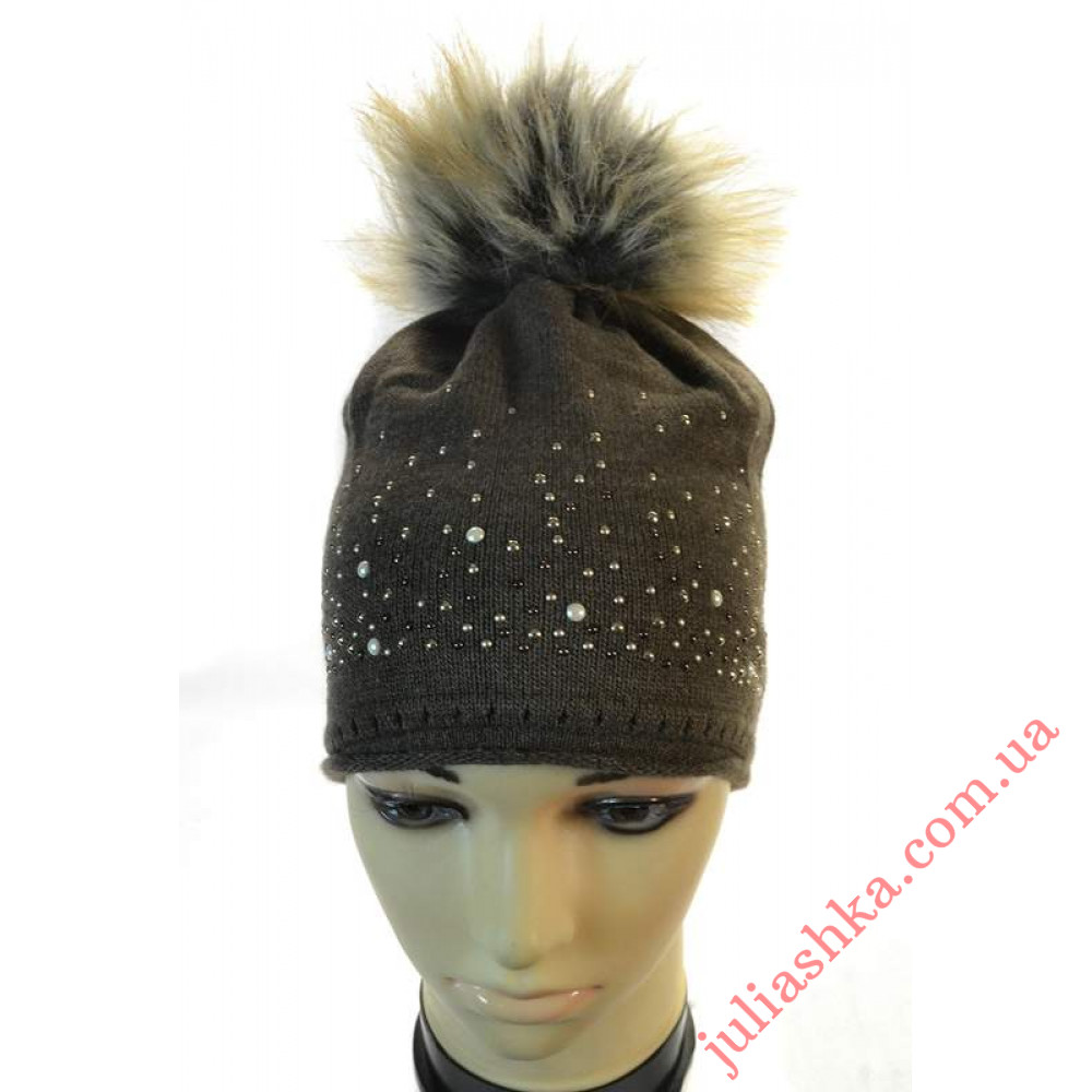 1031 VEILO(54-56р.зимняя подростковая шапка)