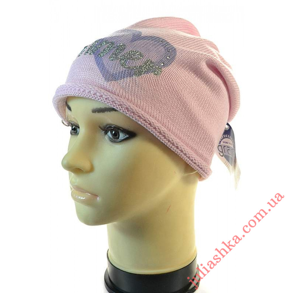 k400 GRANS(50-52р.в’язана дитяча шапка)