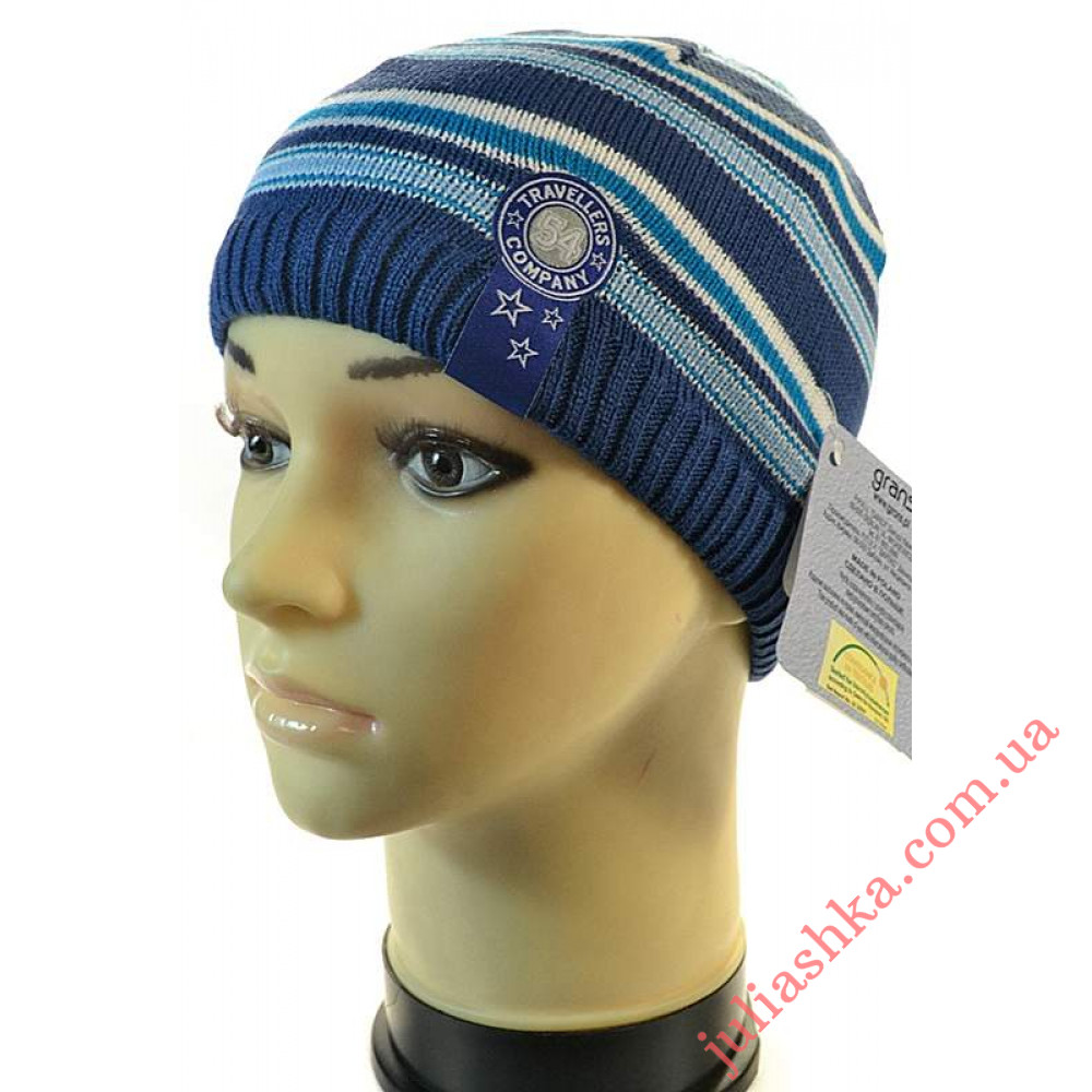  k411 GRANS(48-50р.вязаная  детская шапка)