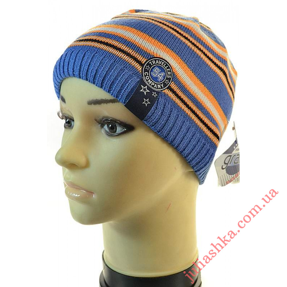  k411 GRANS(48-50р.вязаная  детская шапка)