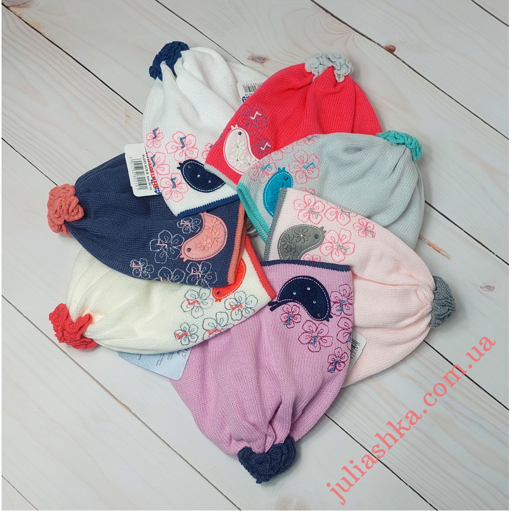 Ku283 GRANS (46-48р.в’язана  дитяча шапка)