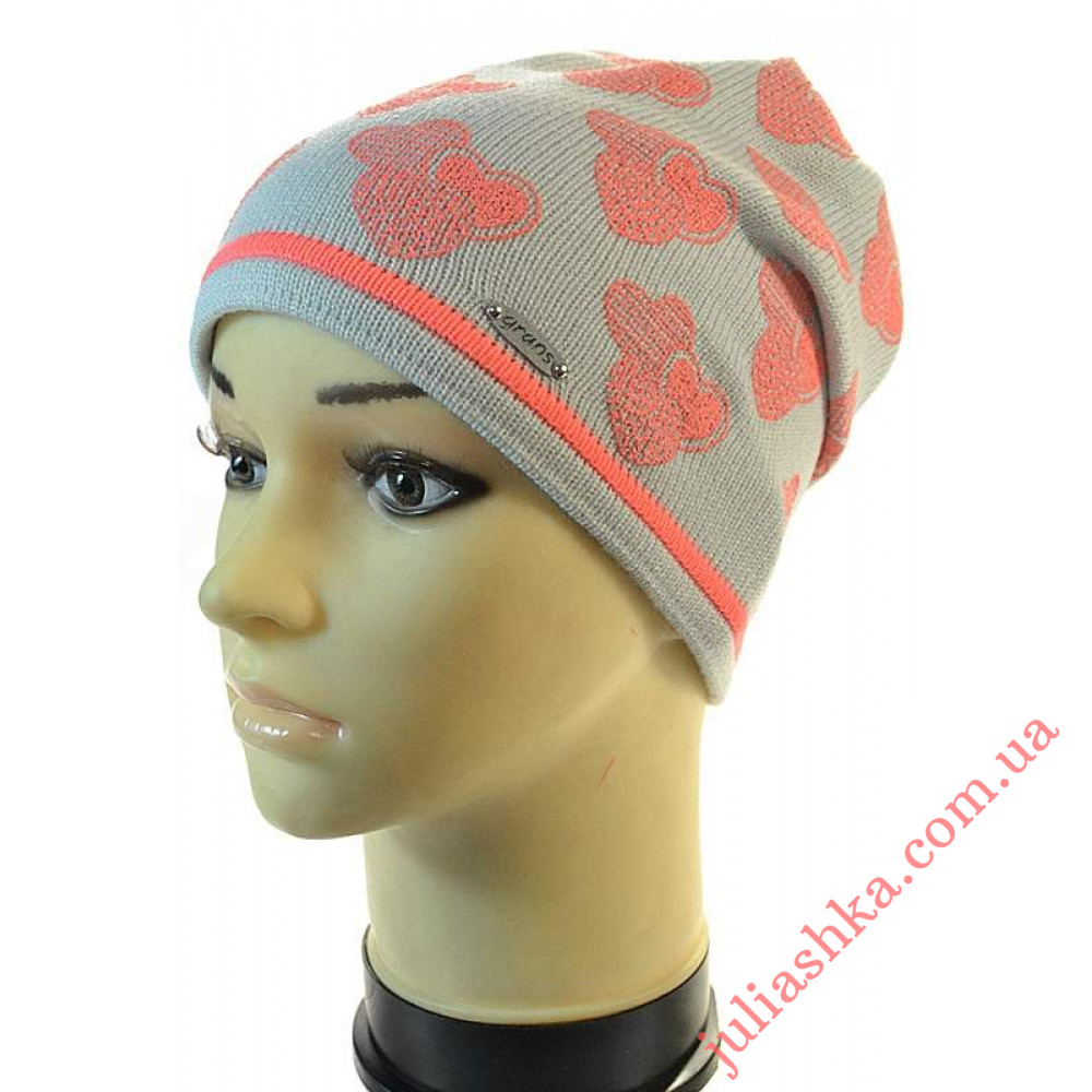 К 410 GRANS(52-54р.вязаная  детская шапка)