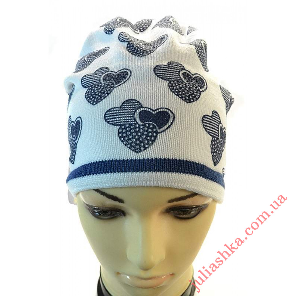 К410 GRANS(52-54р.в’язана  дитяча шапка)