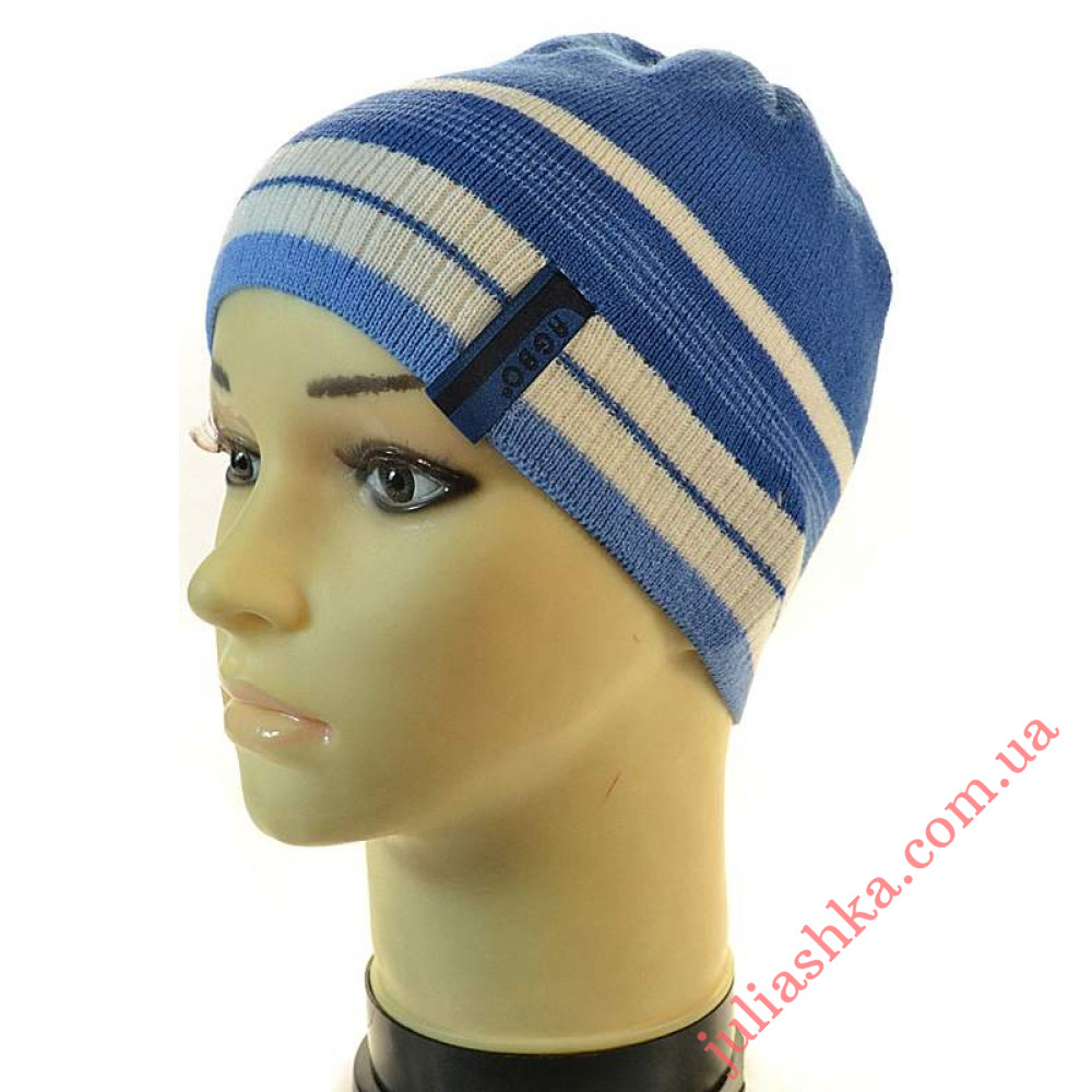 1181 AGBO(46-48р.детская вязаная шапка)