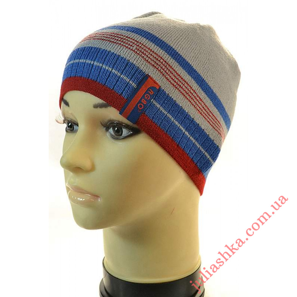 1181 AGBO(46-48р.детская вязаная шапка)