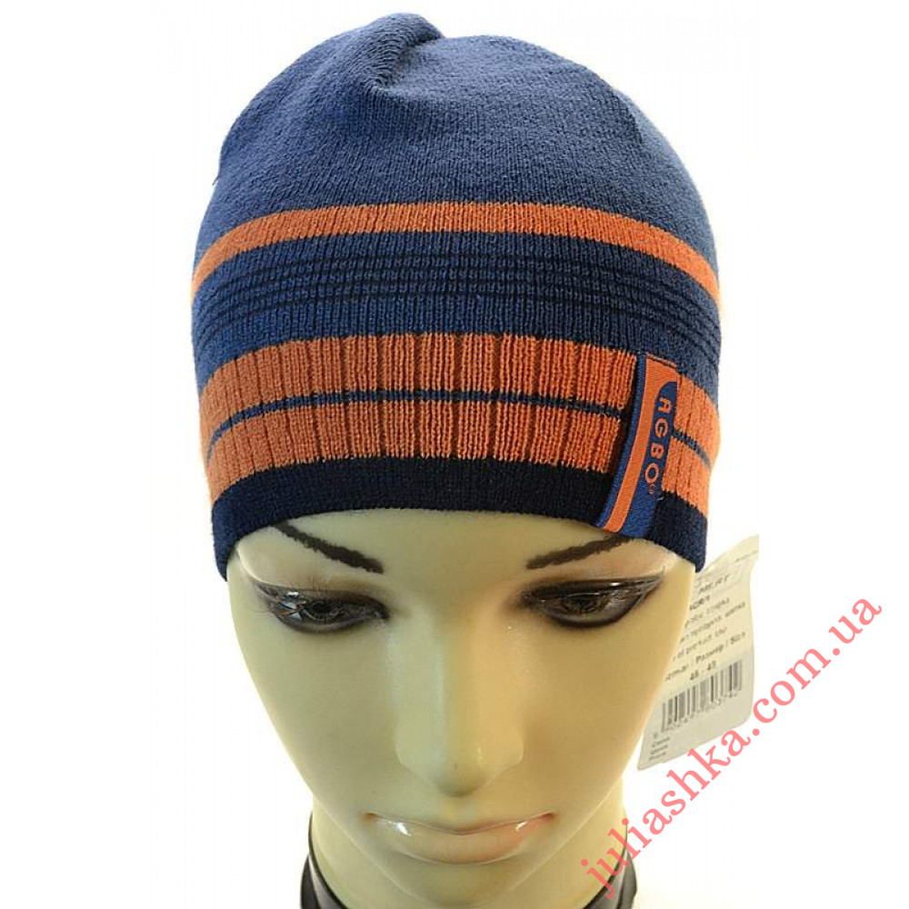 1181 AGBO(46-48р.детская вязаная шапка)
