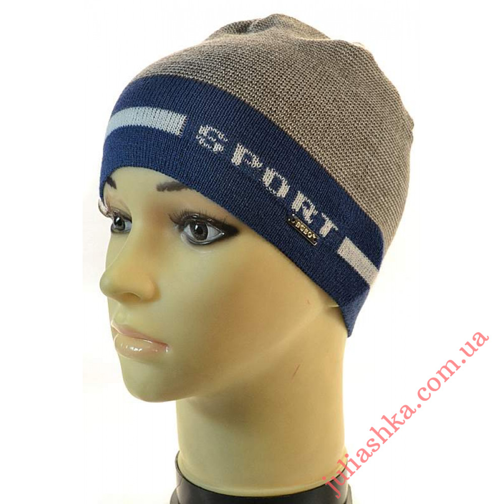 1156 AGBO(44-46р.детская вязаная шапка)