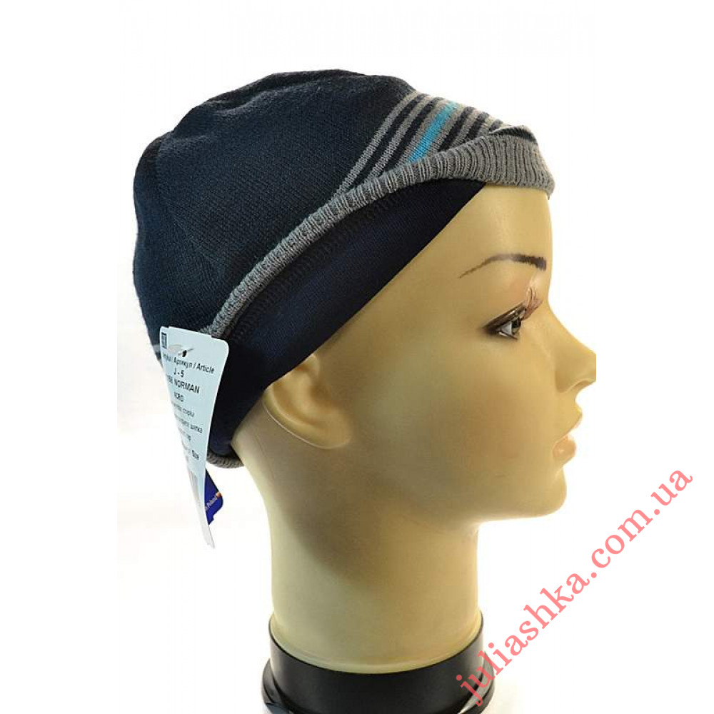 1166 AGBO(46-48р.детская вязаная шапка)