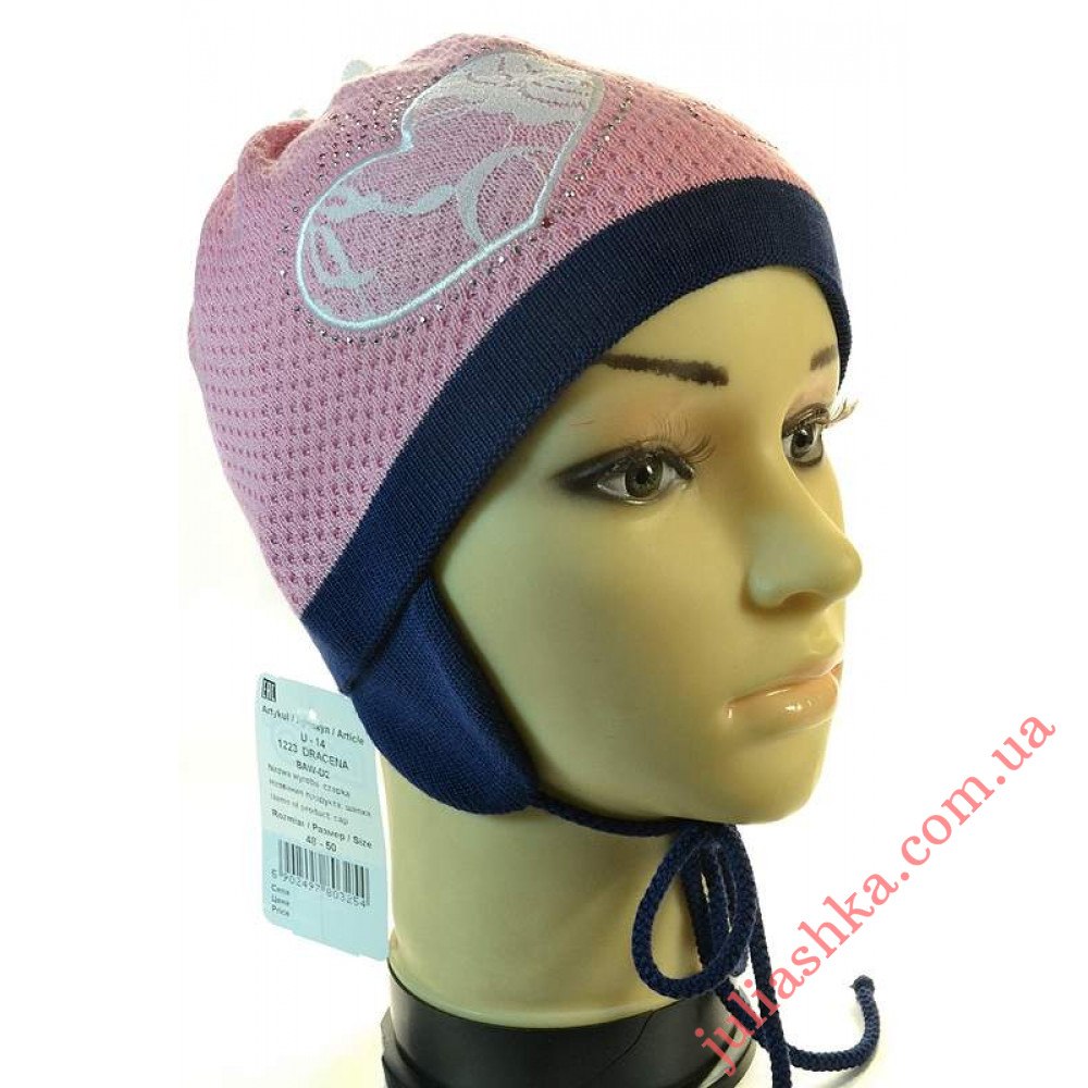 1223 AGBO(48-50р.детская вязаная шапка)