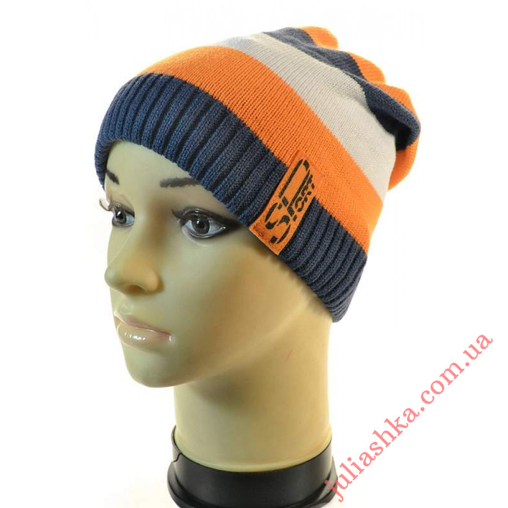 K430 GRANS(52-54р.детская вязаная шапка)