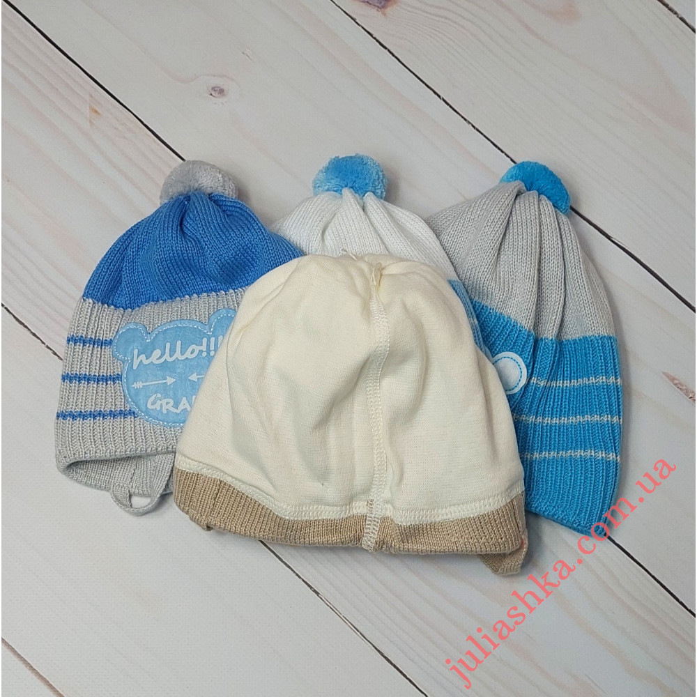 N109 бавовна GRANS(36-38р.в’язана шапка для новонароджених)
