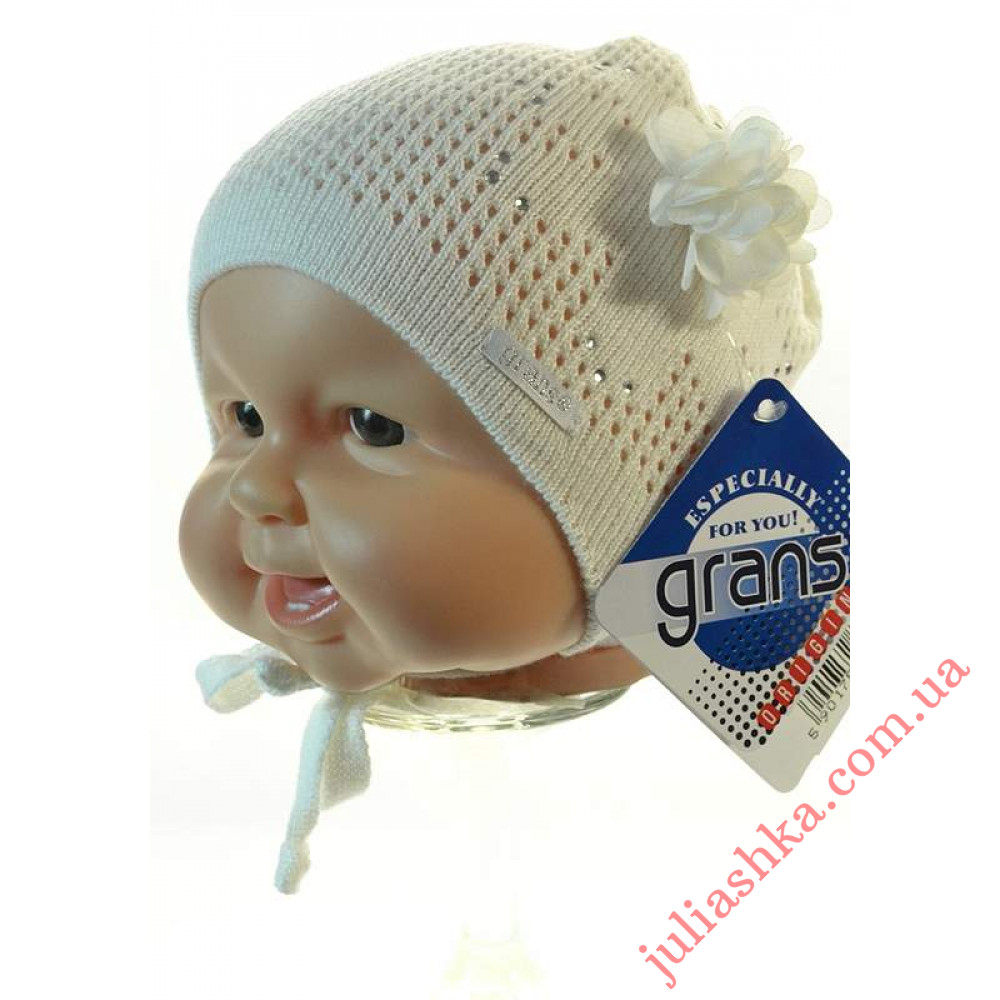 N99 бавовна GRANS(36-40р.в’язана шапка для новонароджених)