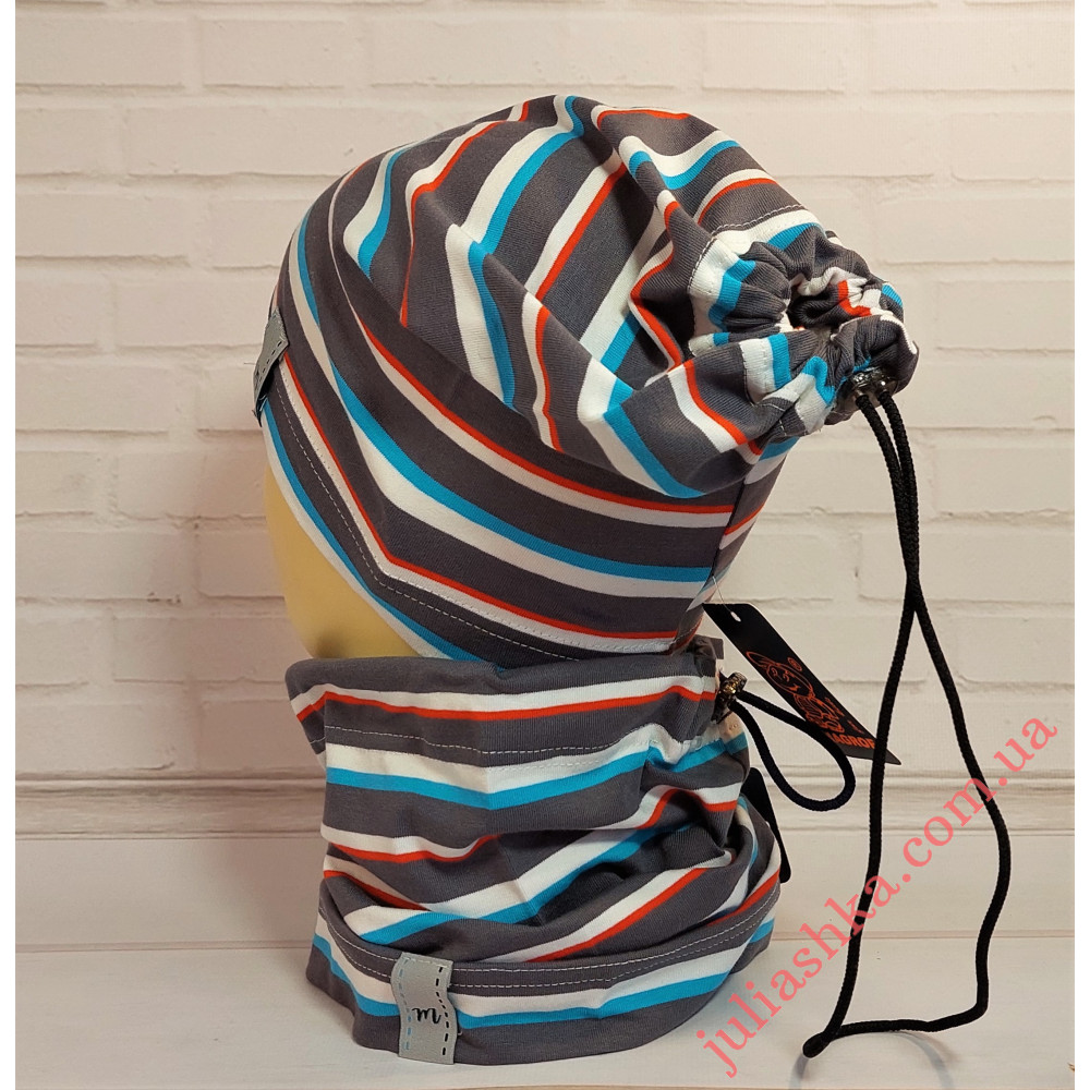 2372 MAGROF (48-52р.трикотажная шапка-хомут)