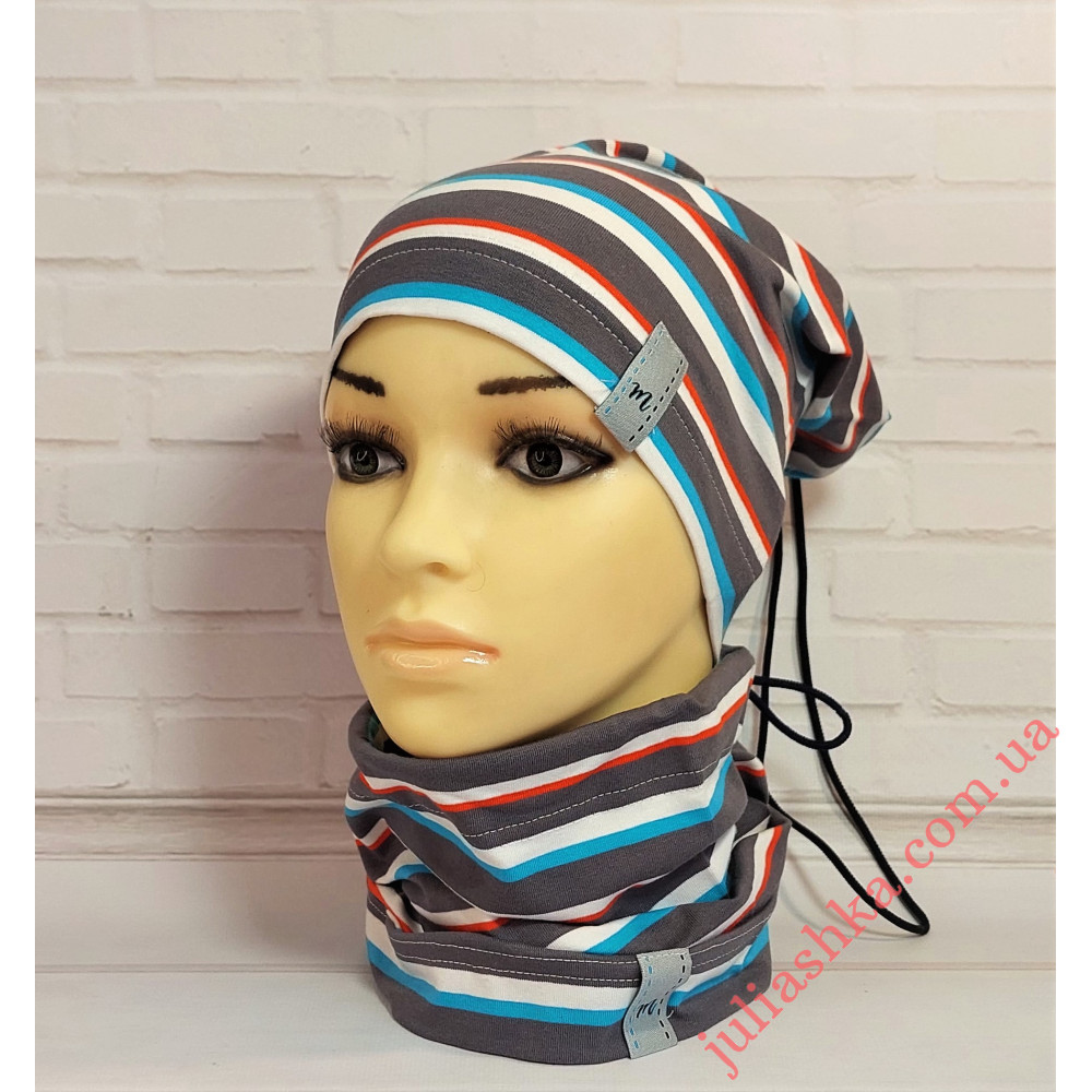 2372 MAGROF (48-52р.трикотажная шапка-хомут)