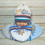 К-3452 MAGROF(40-44р.зимняя шапка для новорожденных)