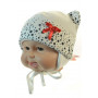 К-3446 MAGROF(38-42р.теплая шапка для новорожденных)