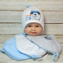 К-3444 MAGROF(40-44р.теплая шапка для новорожденных)