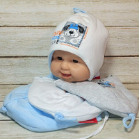 К-3444 MAGROF(40-44р.теплая шапка для новорожденных) К-3444 MAGROF(40-44р.теплая шапка для новорожденных)