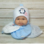К-3443 MAGROF(38-42р.зимняя шапка для новорожденных)