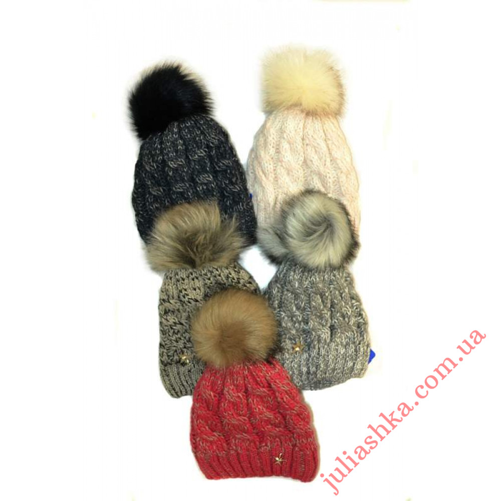 1336 AGBO(52-54р.зимняя вязаная шапка)