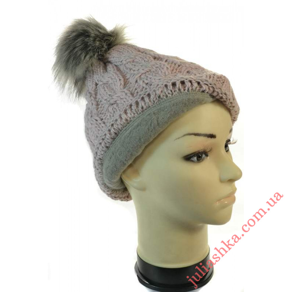 1336 AGBO(52-54р.зимняя вязаная шапка)