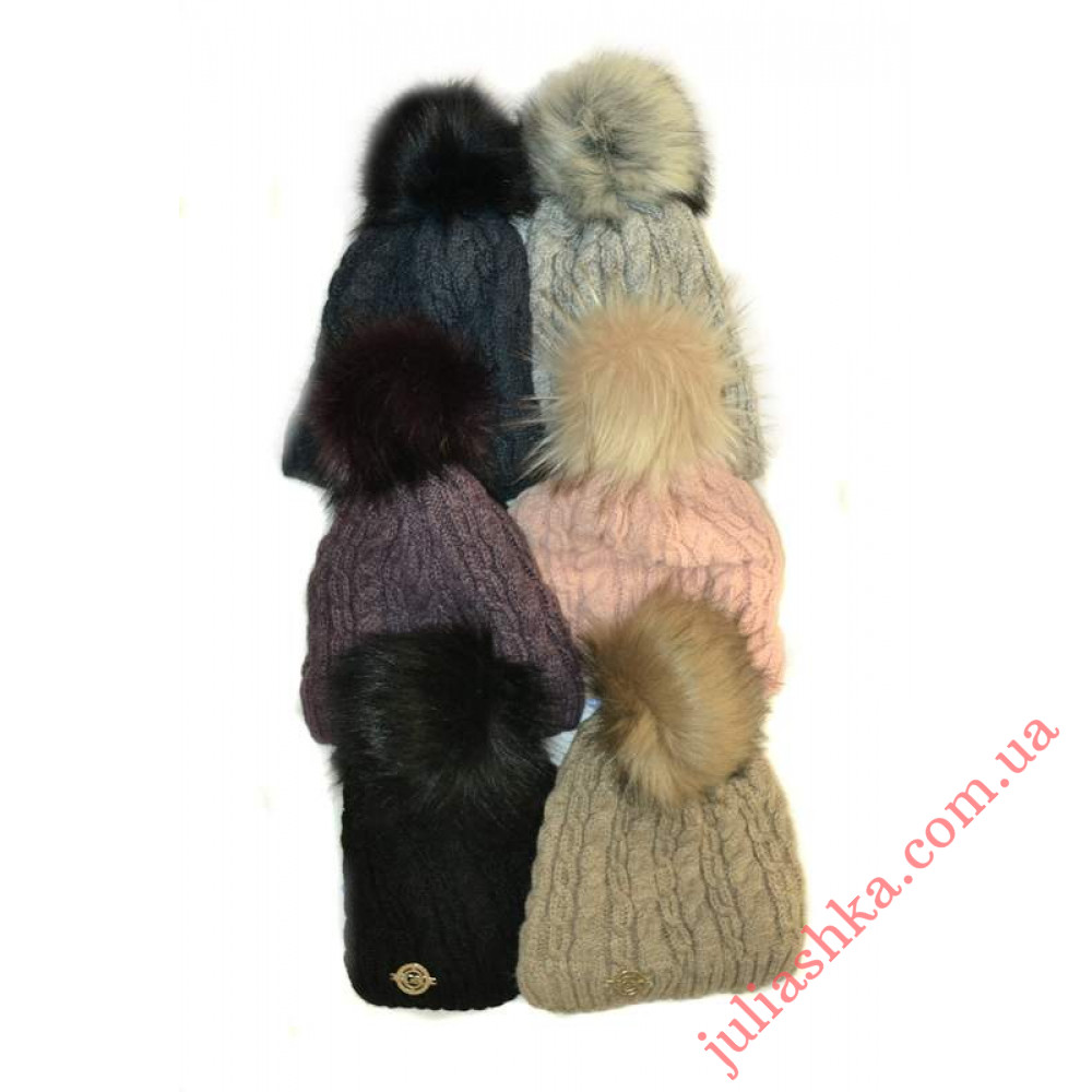 1332 AGBO(52-54р.зимняя вязаная шапка)