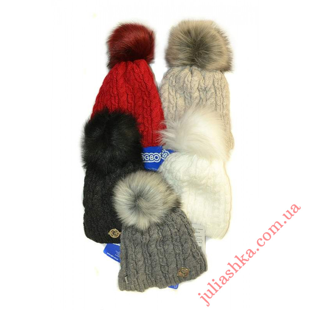 1332 AGBO(52-54р.зимняя вязаная шапка)