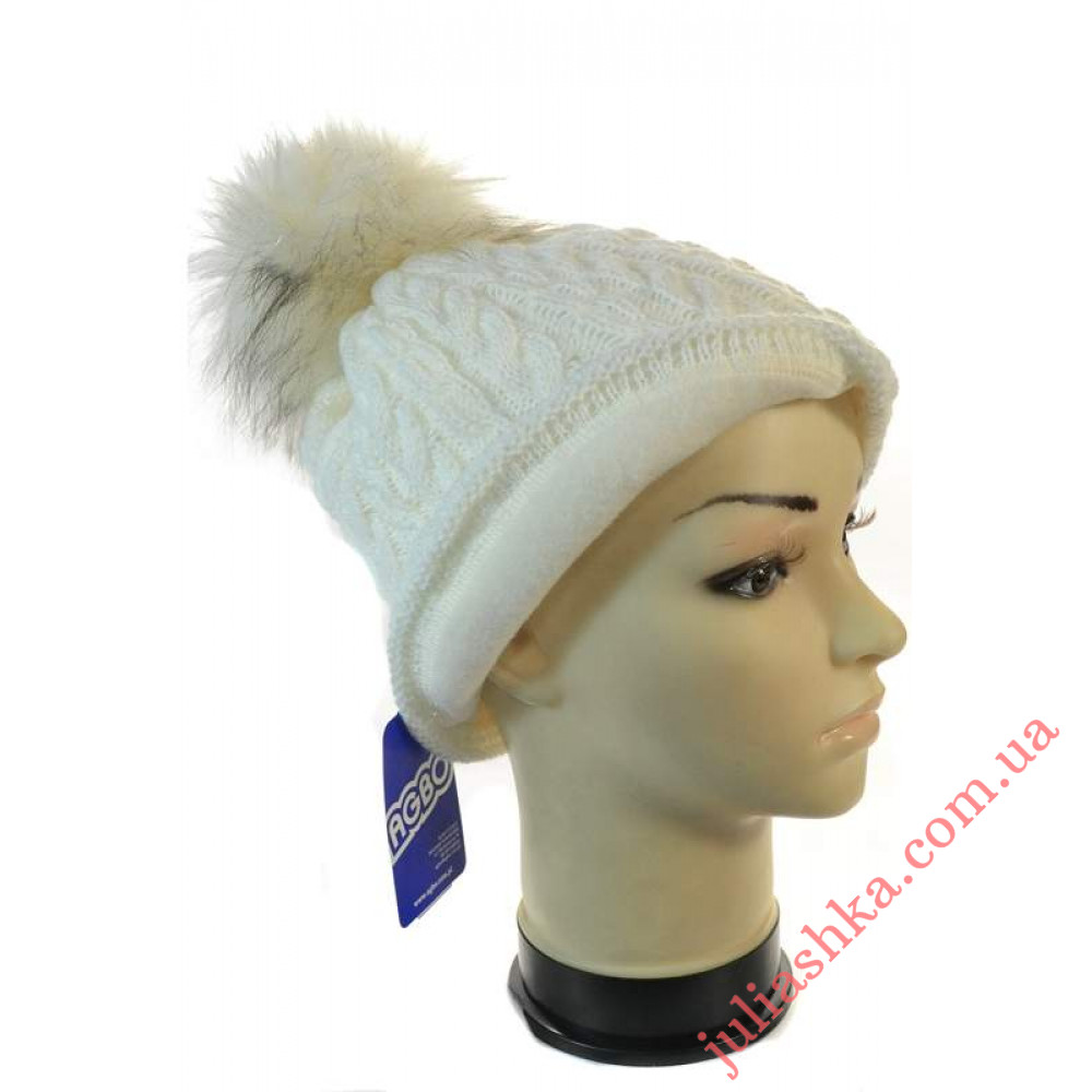1332 AGBO(52-54р.зимняя вязаная шапка)