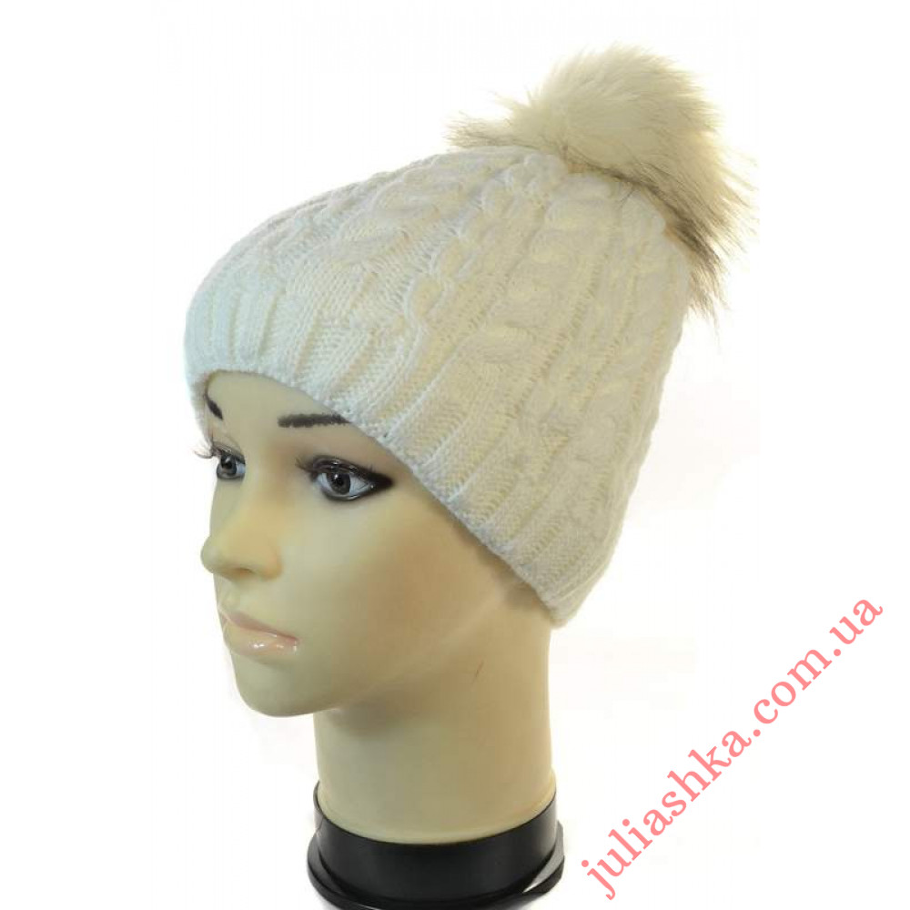 1332 AGBO(52-54р.зимняя вязаная шапка)