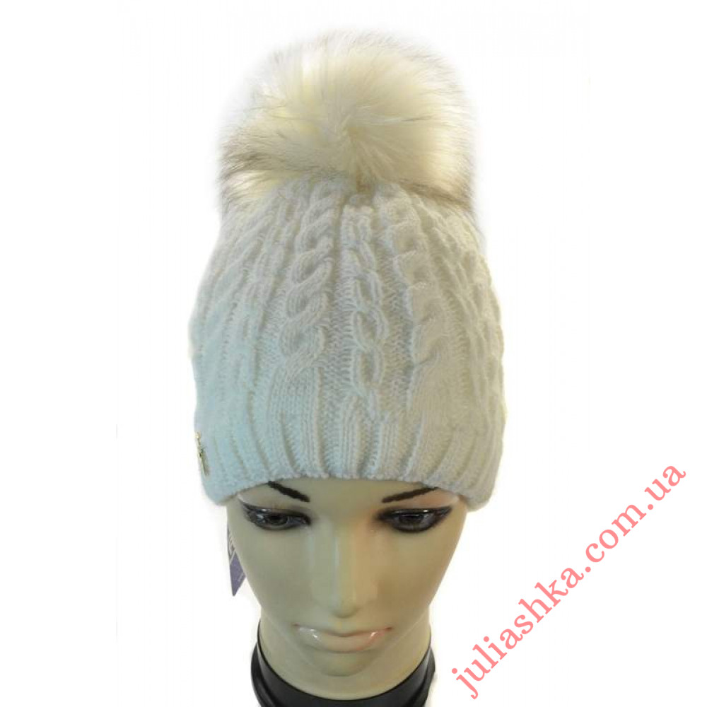 1332 AGBO(52-54р.зимняя вязаная шапка)