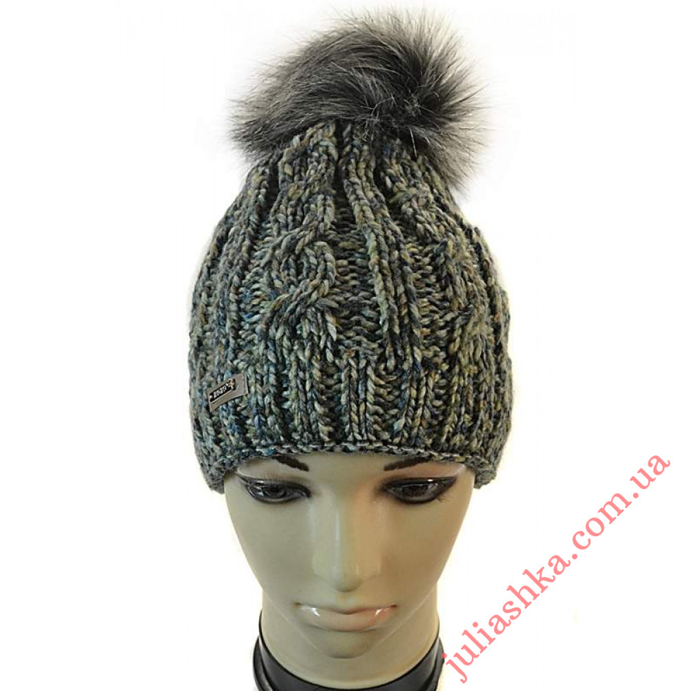 1339 AGBO(52-54р.зимняя вязаная шапка)