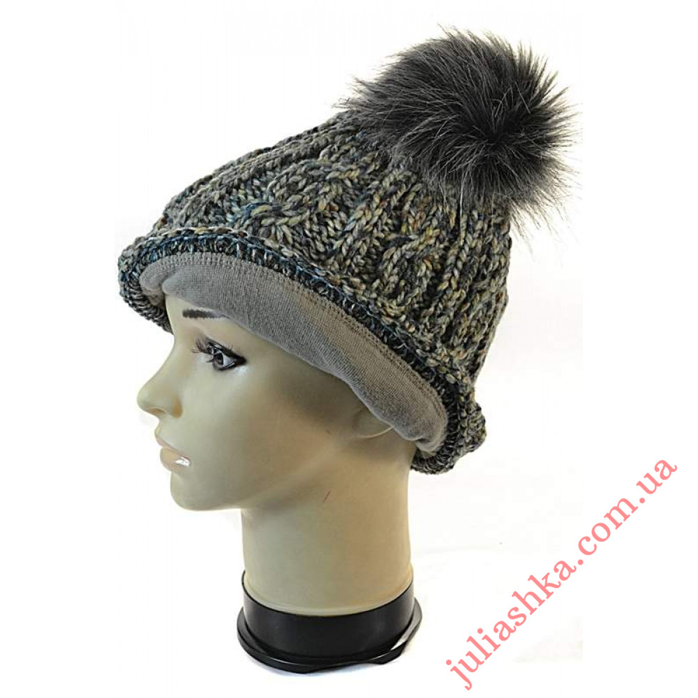 1339 AGBO(52-54р.зимняя вязаная шапка)