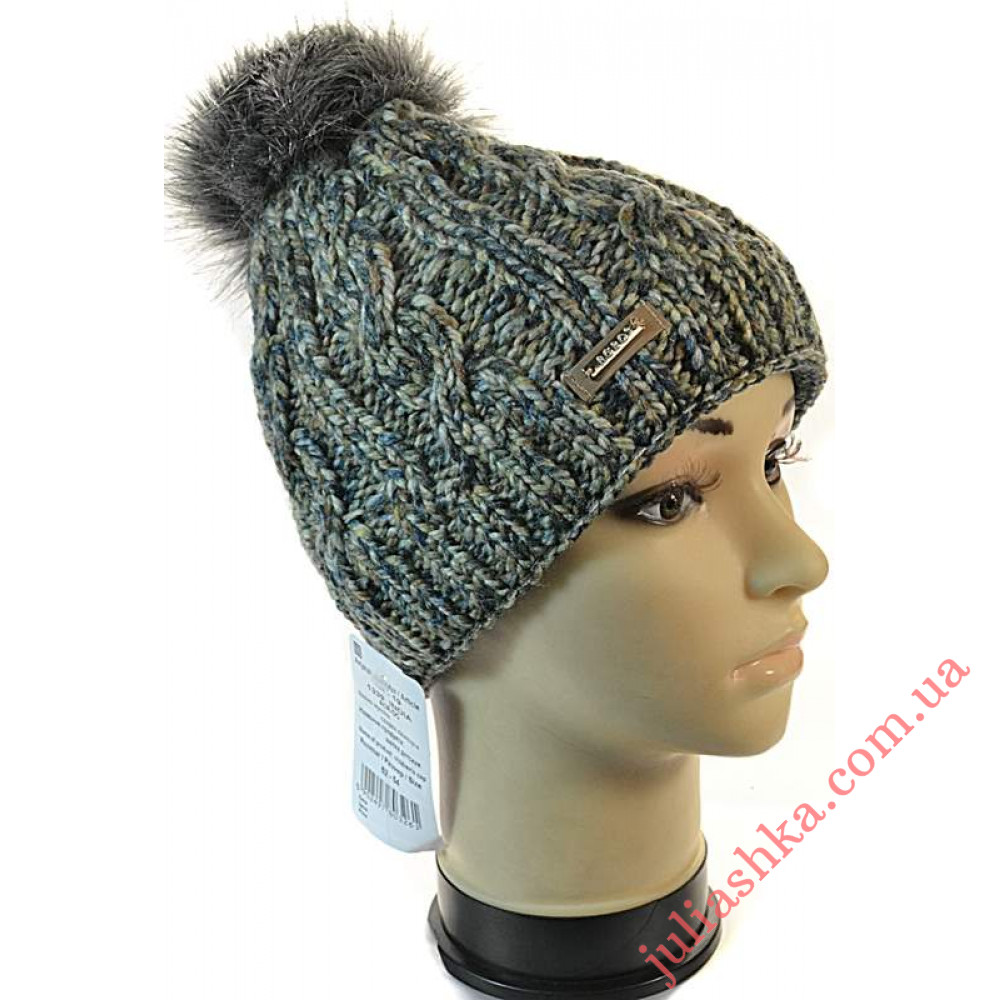 1339 AGBO(52-54р.зимняя вязаная шапка)