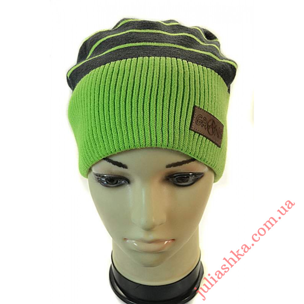 М160-Р GRANS(54-56р.зимняя вязаная шапка)