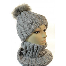 1309 AGBO(52-54р.зимовий в'язаний комплект)