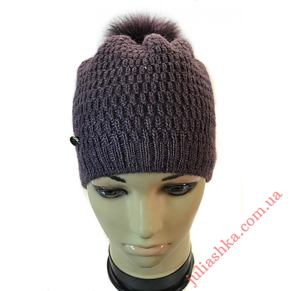 1383 AGBO(50-52р.зимняя вязаная шапка)