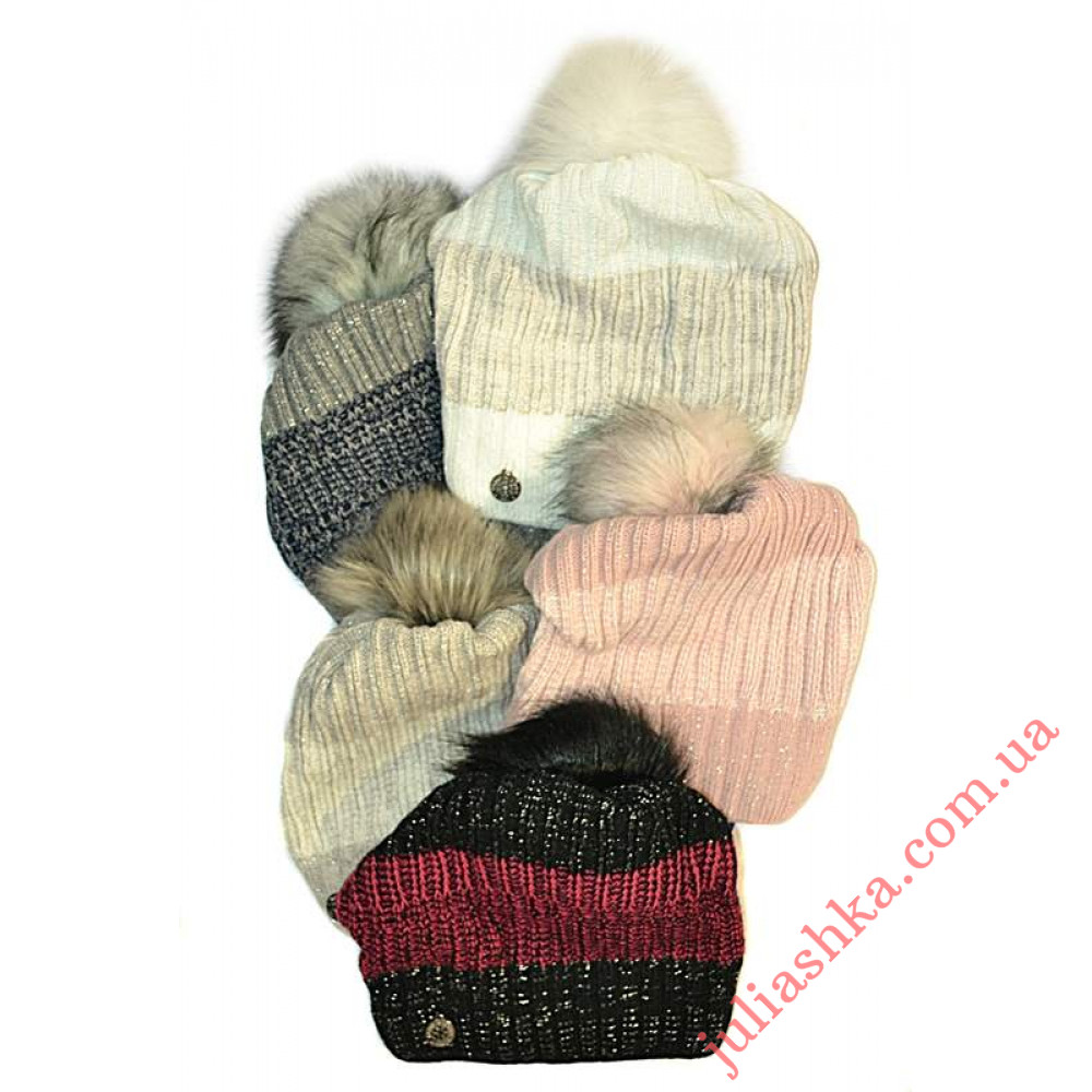 1369 AGBO(52-54р.зимняя вязаная шапка)