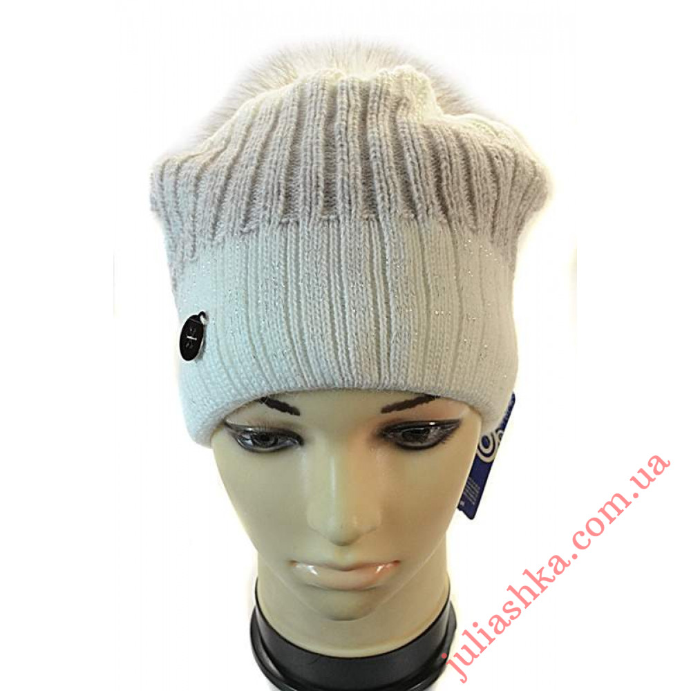 1369 AGBO(52-54р.зимняя вязаная шапка)