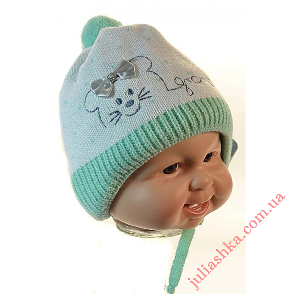 №93-ST GRANS(36-38р.зимняя вязаная шапка)