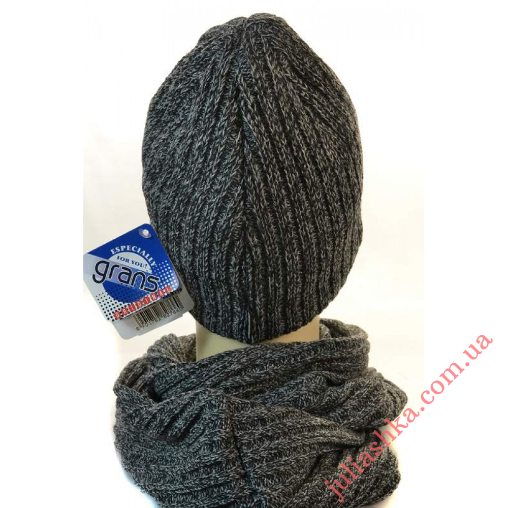 M163-P GRANS(54-56р.зимний вязаный комплект)