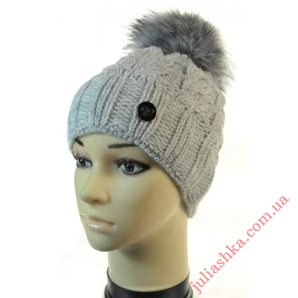 3415 VEILO(52-56р.зимова в'язана шапка)