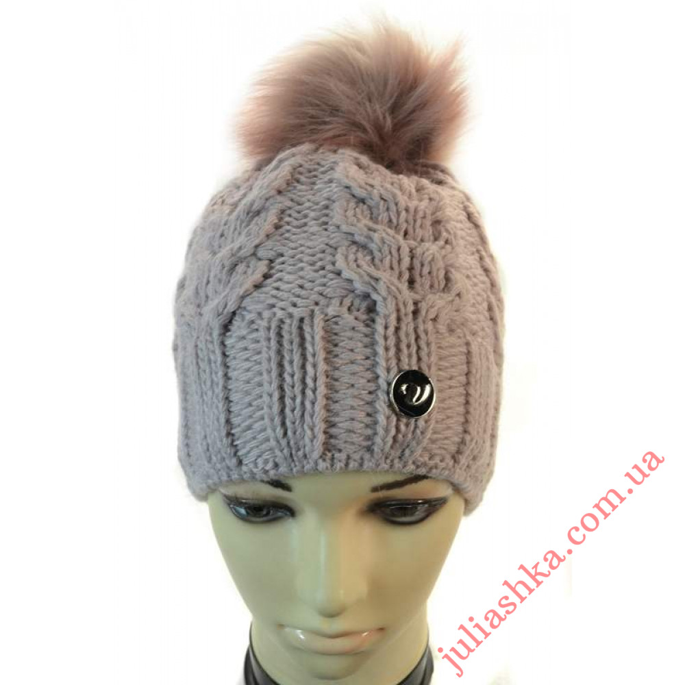 3415 VEILO(52-56р.зимова в'язана шапка)