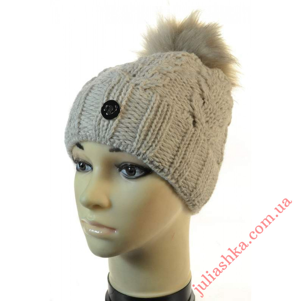 3415 VEILO(52-56р.зимова в'язана шапка)