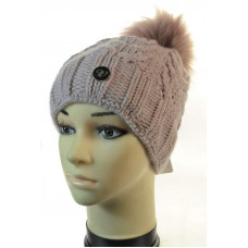 3415 VEILO(52-56р.зимняя вязаная шапка)