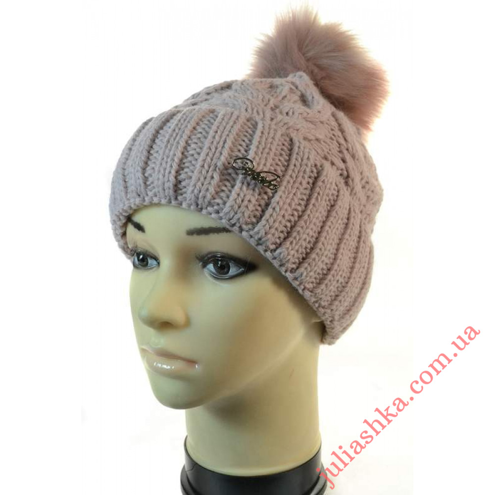 3327 VEILO(52-56р.зимова в'язана шапка)