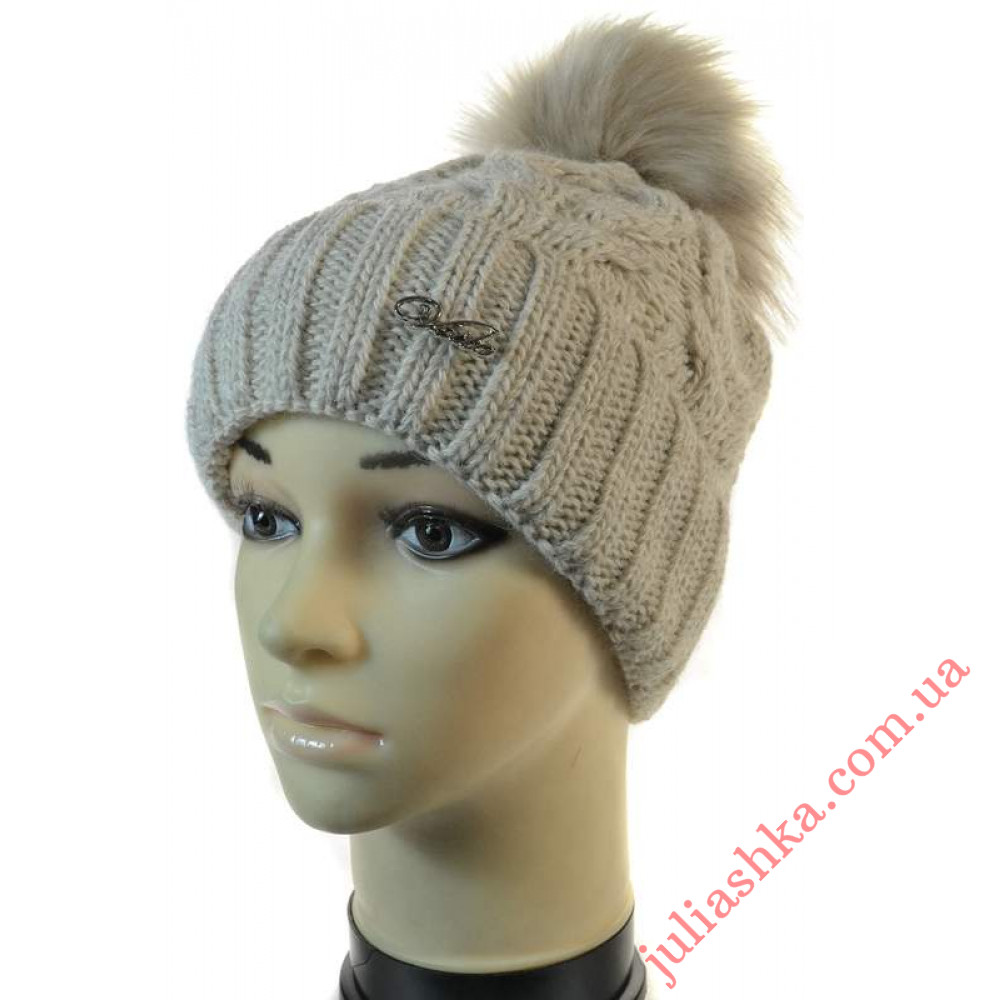 3327 VEILO(52-56р.зимова в'язана шапка)